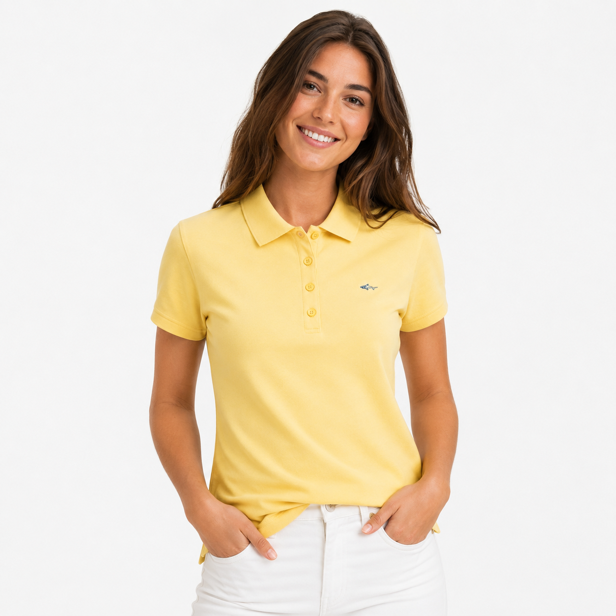 Greg Norman Ladies Classic Pique Sleeveless Polo