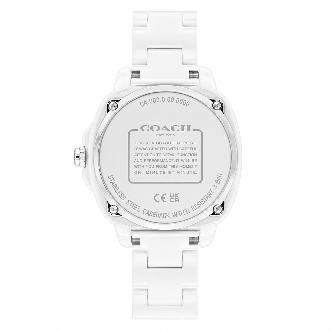 Coach Women's Kitt White Ceramic Watch
