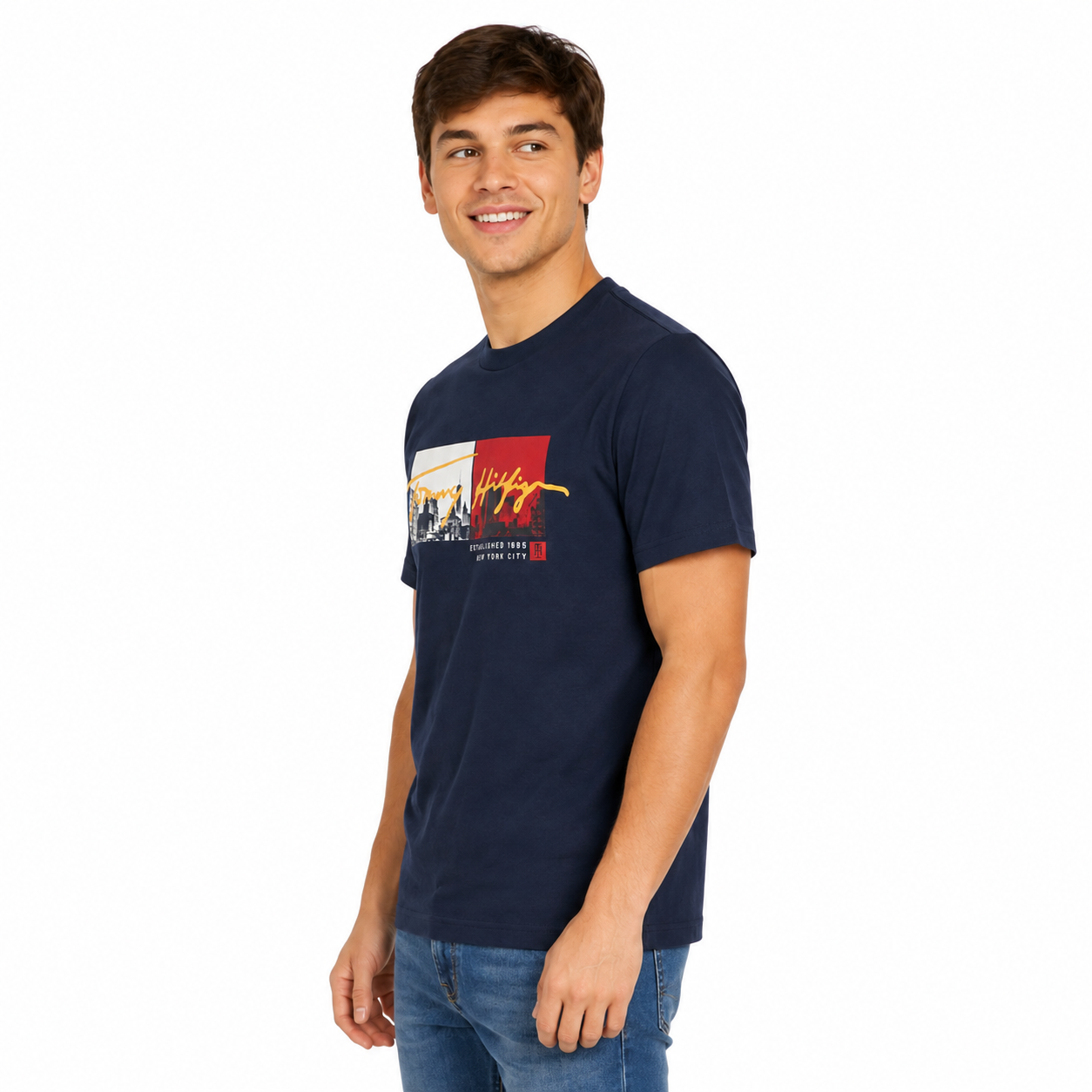 Tommy Hilfiger graphic t-shirt in navy blue
