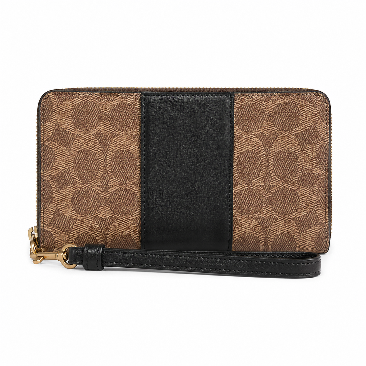 Coach Long Zip Around Wallet in Signature Canvas