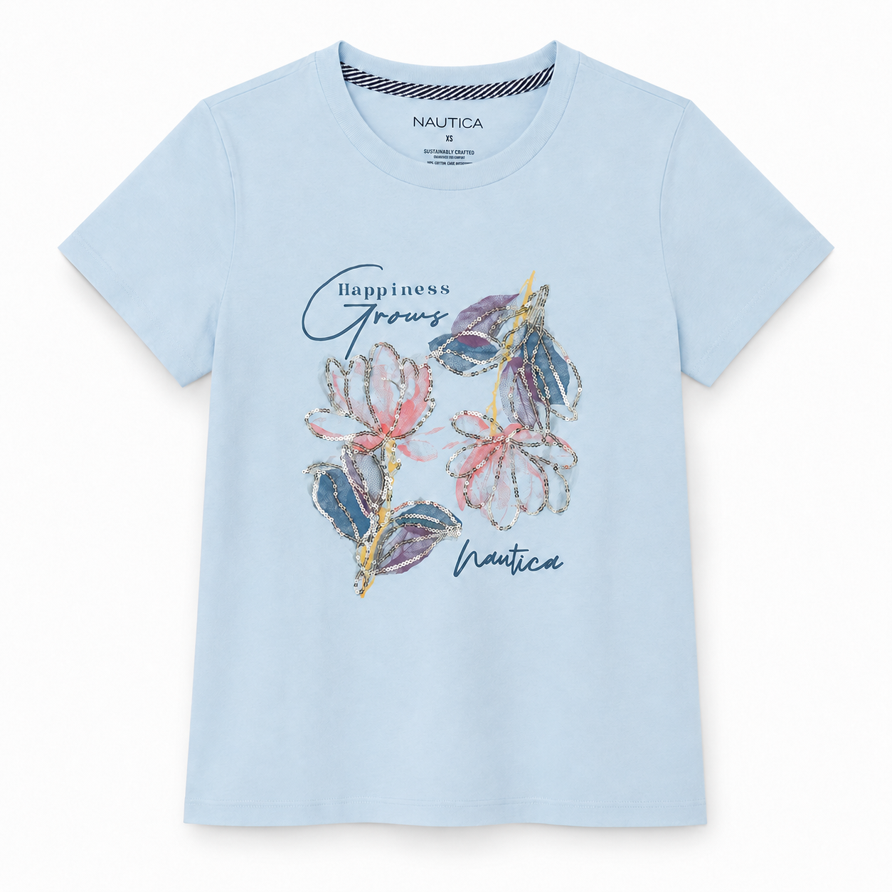Nautica Light blue short-sleeved t-shirt