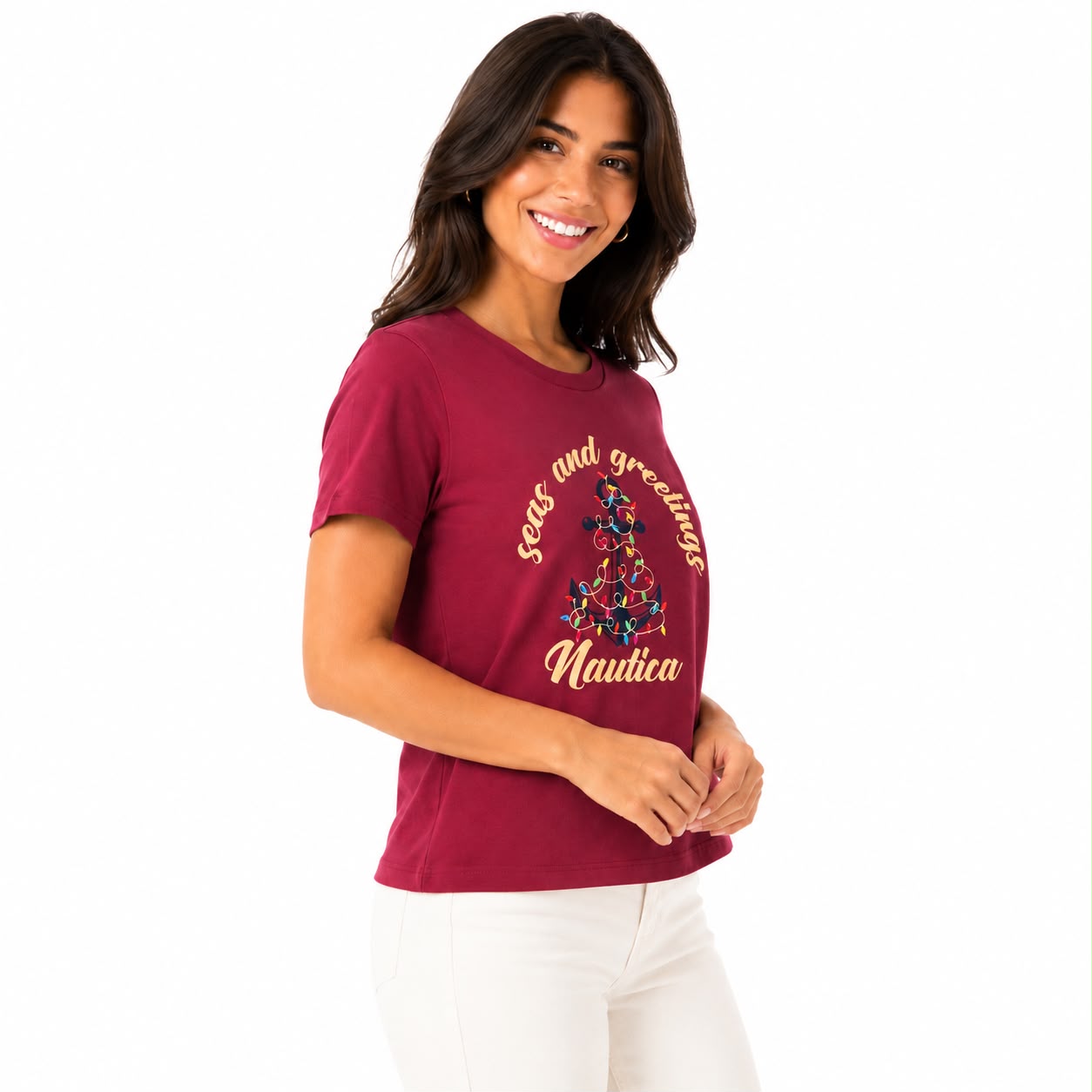 Náutica Sea & Greetings Foil Graphic T-Shirt