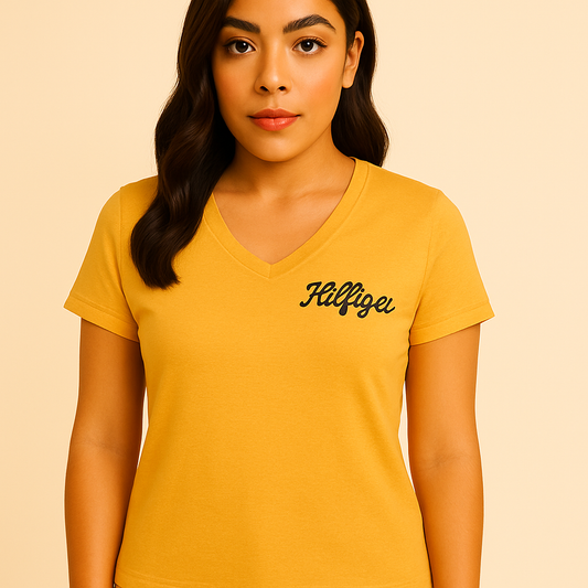 Tommy Hilfiger Women's Split-Neck T-Shirt