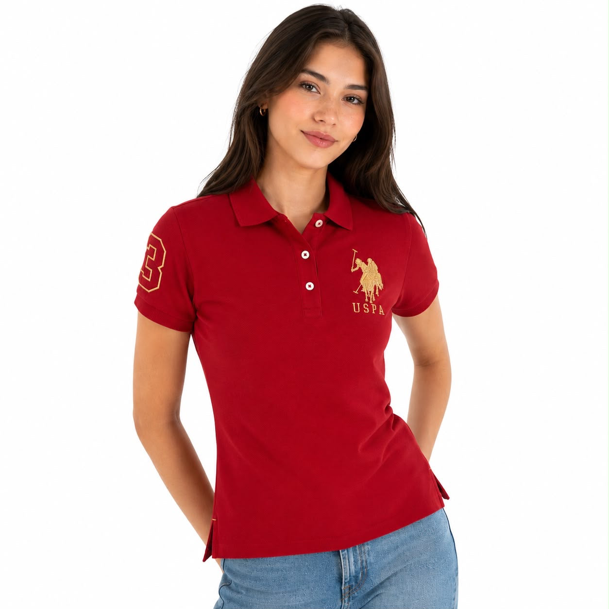 U.S. Polo Assn. Womens' Metallic P Shirt