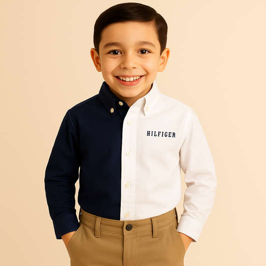 Tommy Hilfiger Toddler and Little Boys Classic Tommy Long Sleeve Shirt