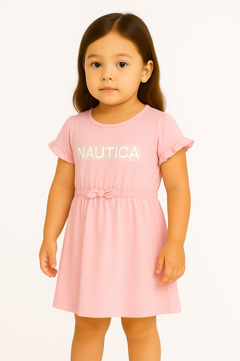 Nautica toddler girls' billboard logo dress (2t-4t)