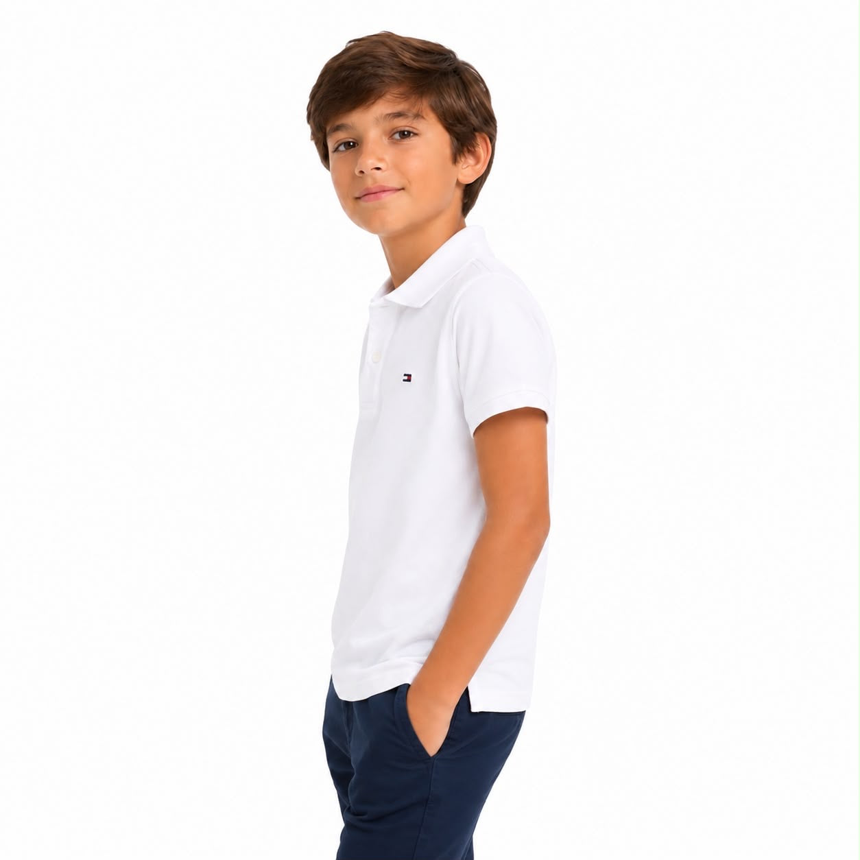 Tommy Hilfiger Kids' Solid Stretch Polo