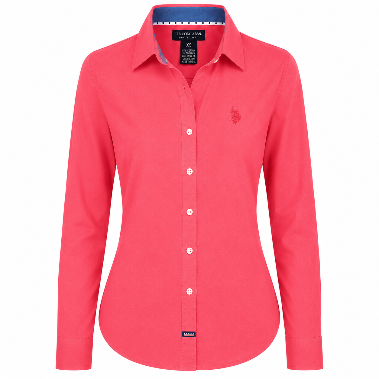 U.S Polo Assn Solid Stretch Poplin Shirt