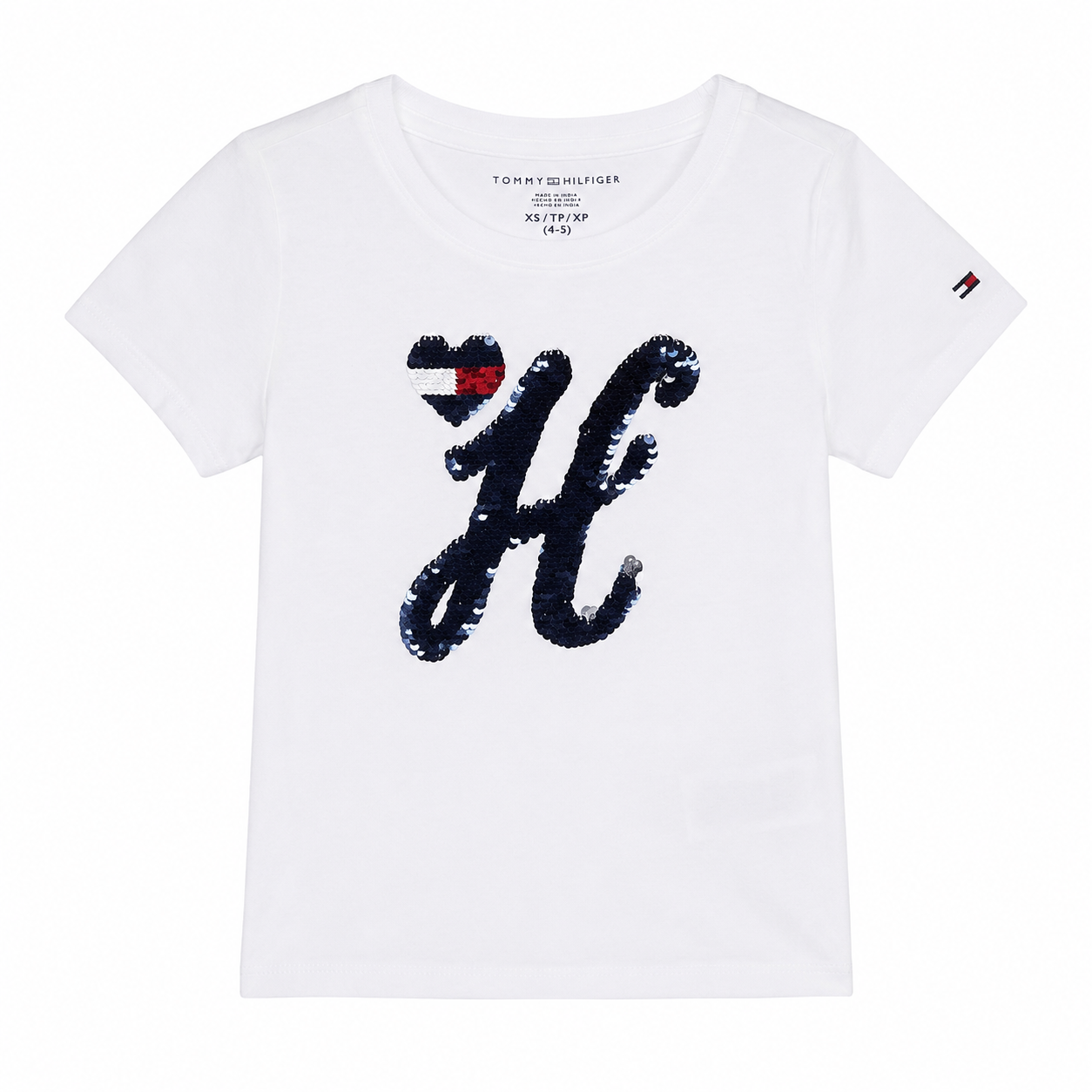 Tommy Hilfiger Kids' Sequin Logo T-Shirt