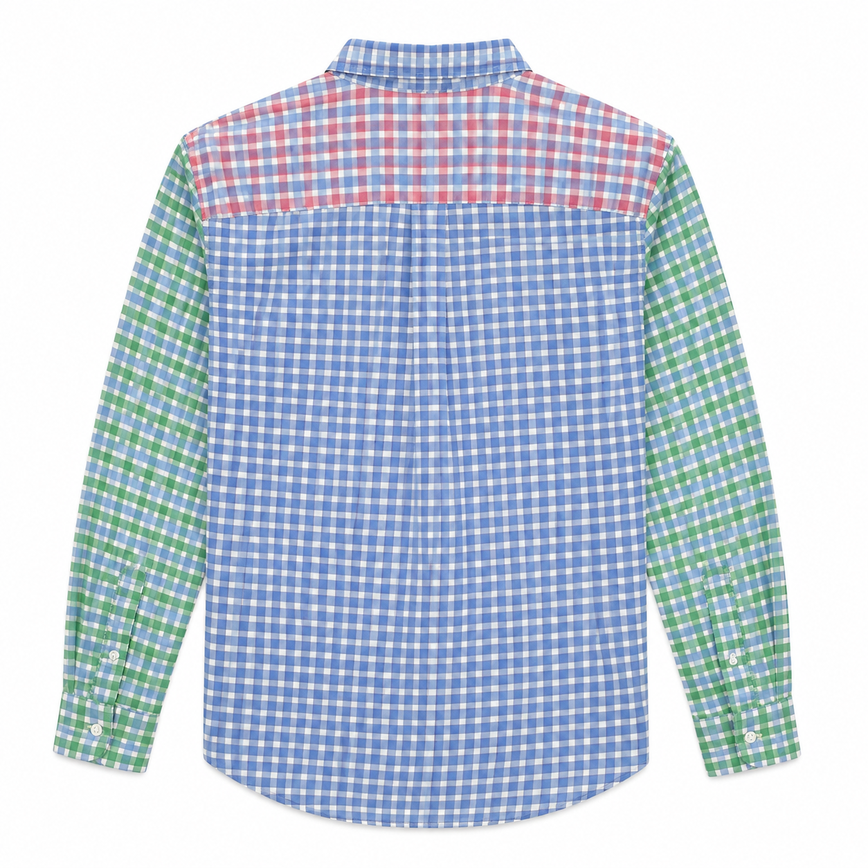 Vineyard Vines multi-color patch gingham button-down shirt