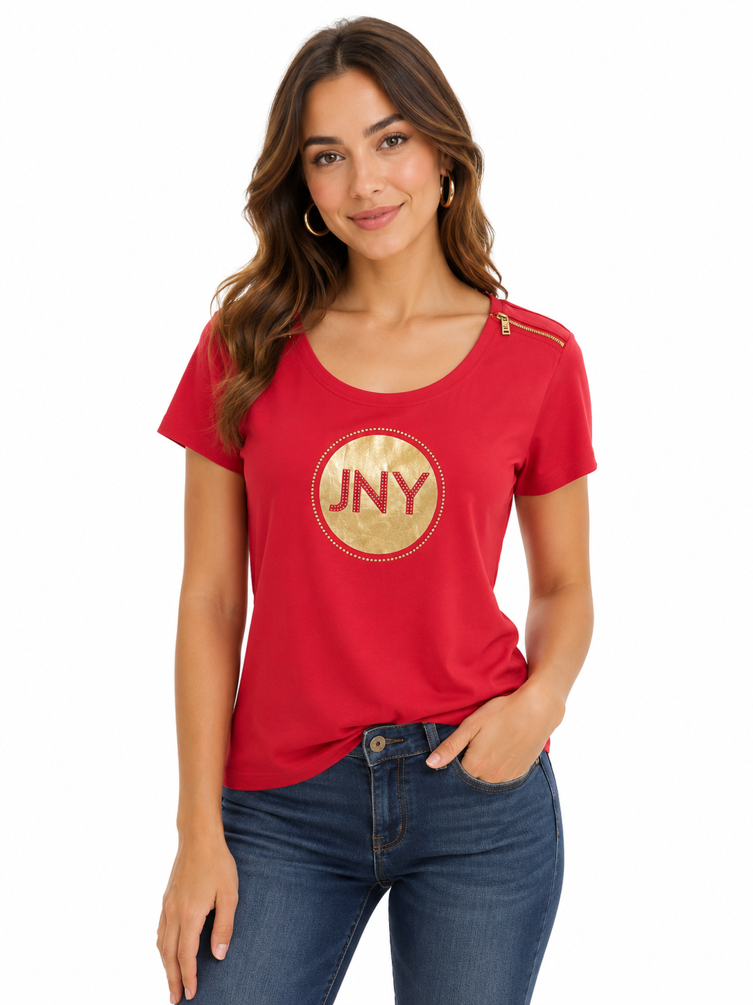 JNY Women's Regular Fit T-Shirt