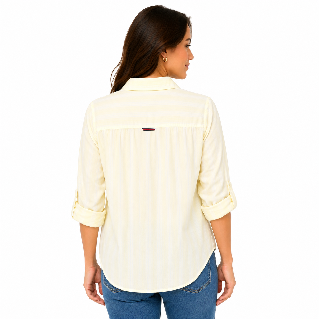 Tommy Hilfiger Striped Shirt with Buttoned Cuffs