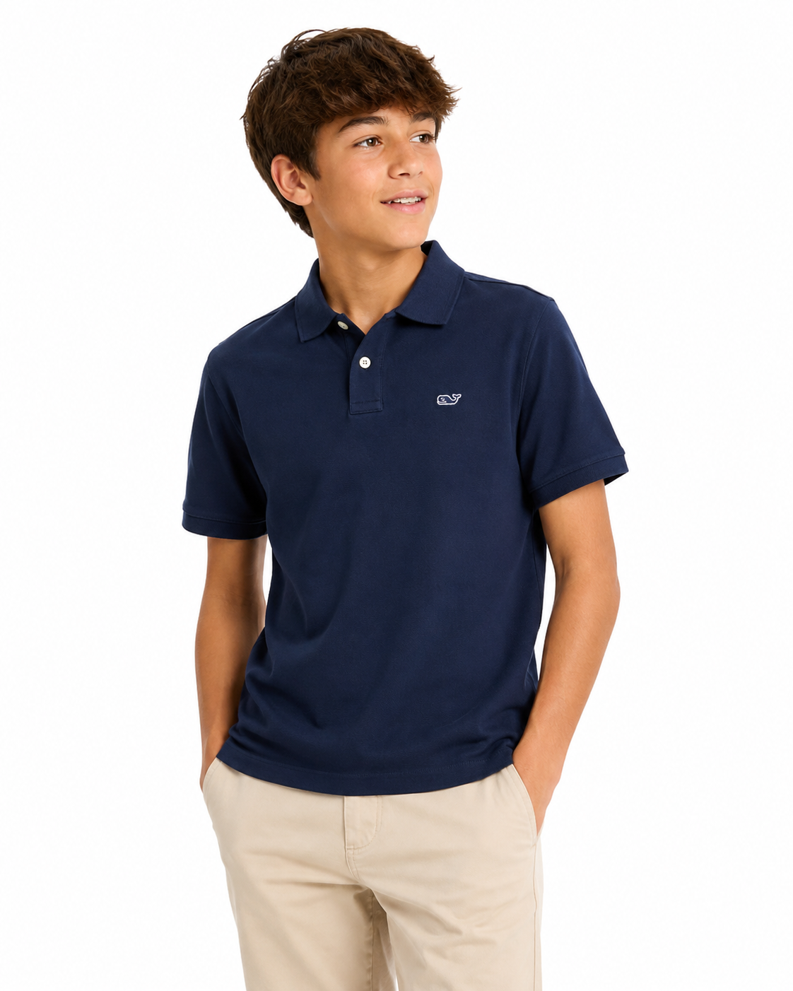Vineyard Vines Boys' Heritage Pique Polo