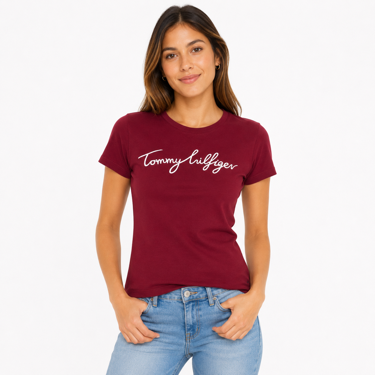 Tommy Hilfiger Embroidered Signature Crewneck T-Shirt