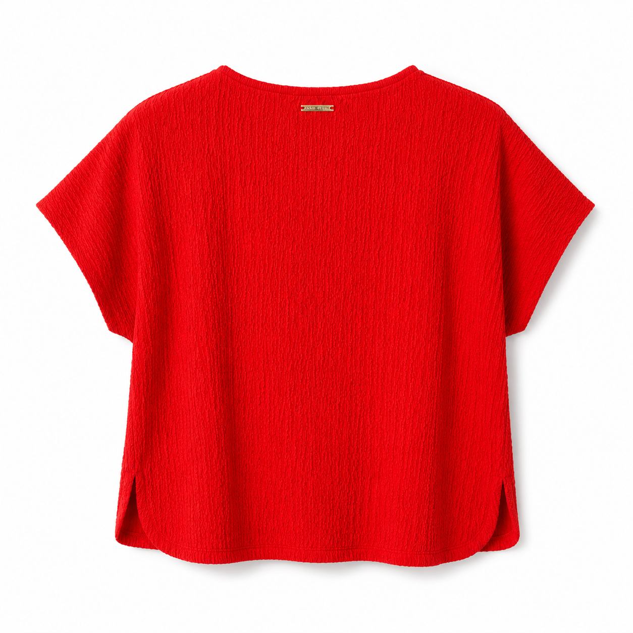 Anne Klein's blouse is a round neck garment