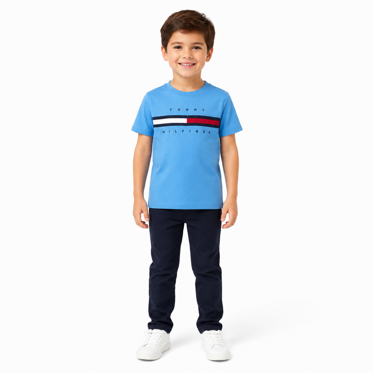 Tommy Hilfiger kids' flag stripe t-shirt