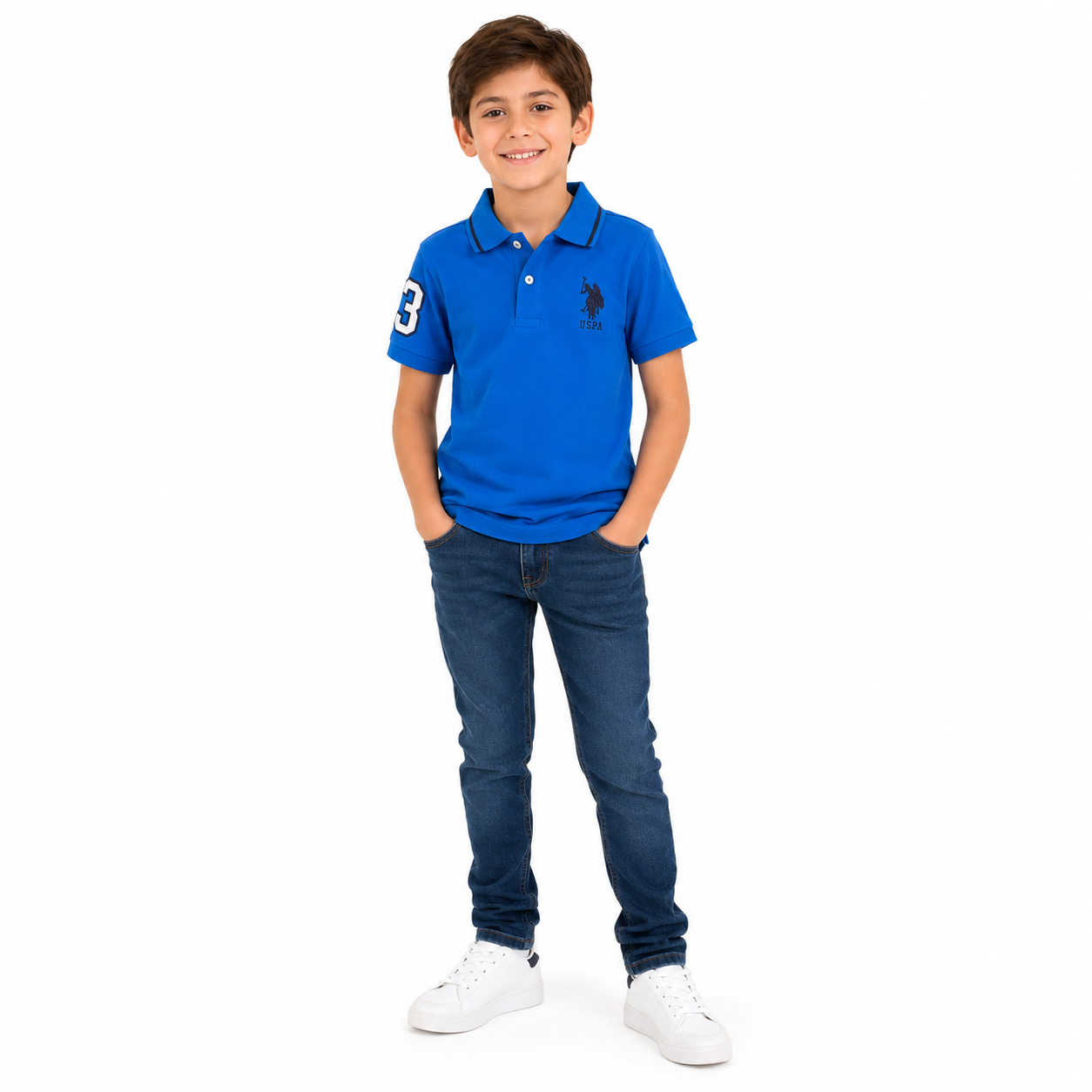 U.S. POLO ASSN- Boys Piqué Polo Shirt