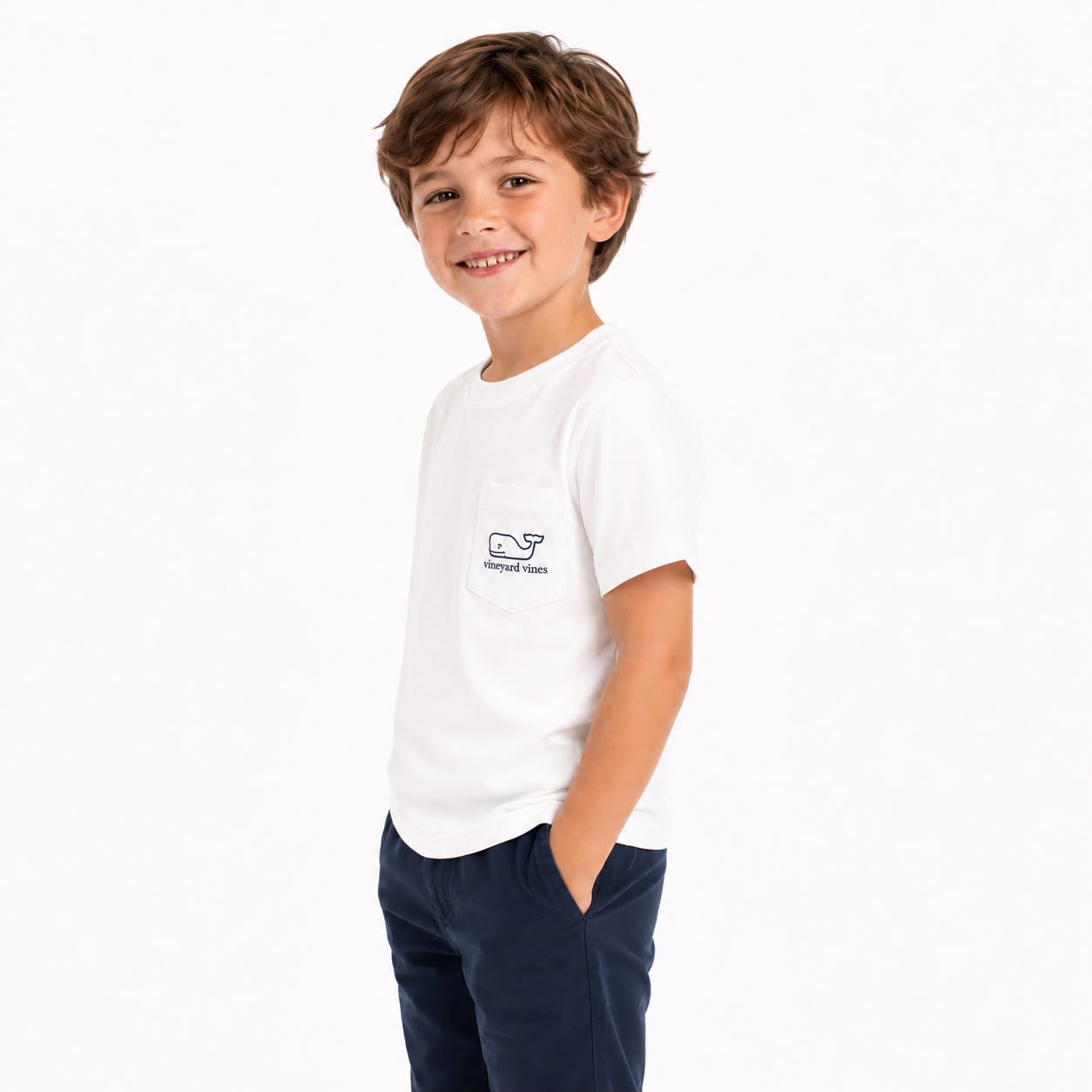 Vineyard Vines Vintage Whale Pocket Short Sleeve T-Shirt