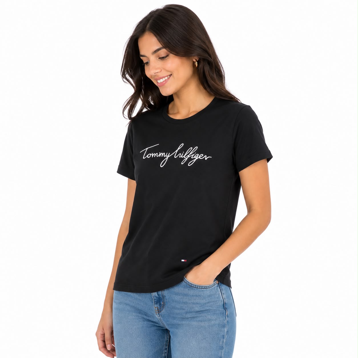 Tommy Hilfiger Embroidered Signature Crewneck T-Shirt