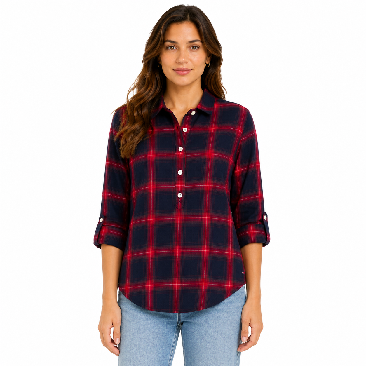 Tommy Hilfiger Plaid Popover Women’s Shirt