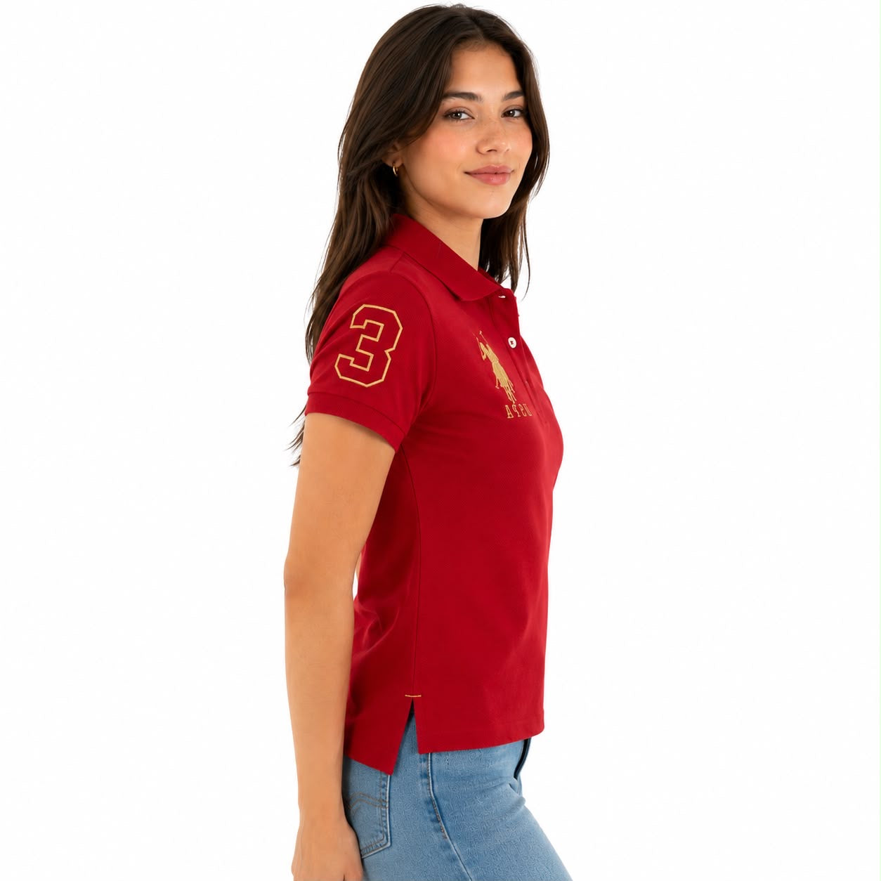 U.S. Polo Assn. Womens' Metallic P Shirt