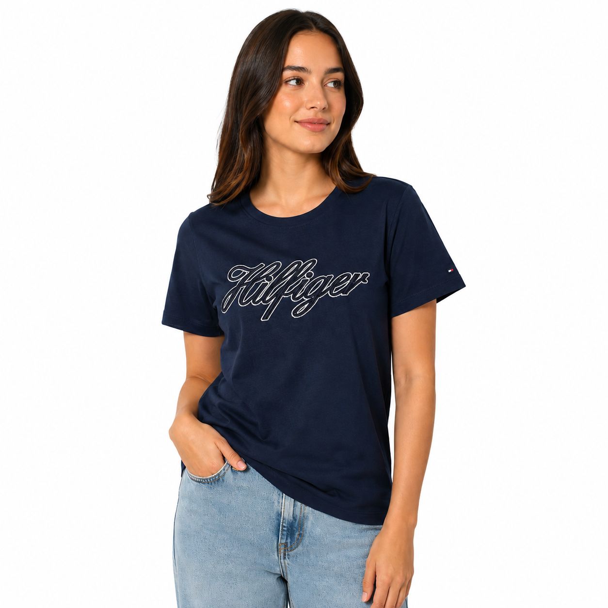 Tommy Hilfiger Script Hilfiger Logo T-Shirt
