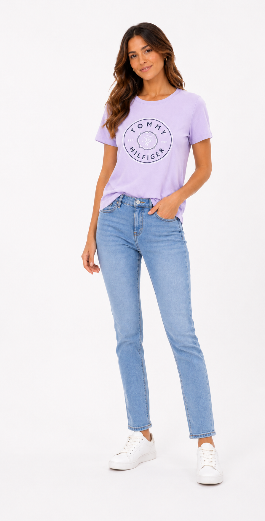 TOMMY HILFIGER-Circle Logo T-Shirt