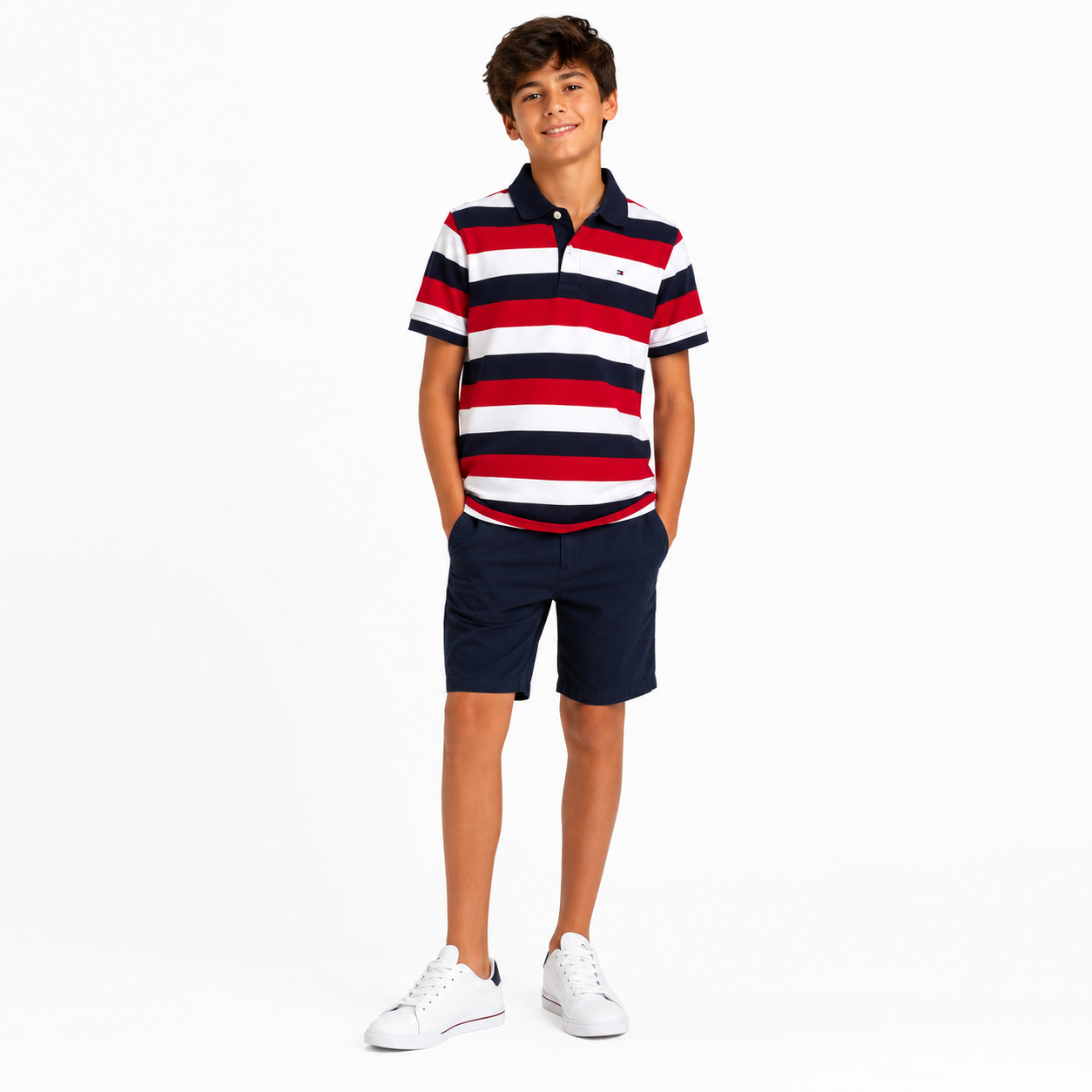 Tommy Hilfiger Kids' Block Stripe Polo