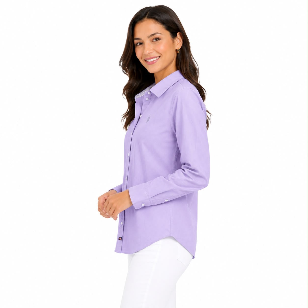 U.S Polo Assn Printed Woven Long Sleeve Shirt