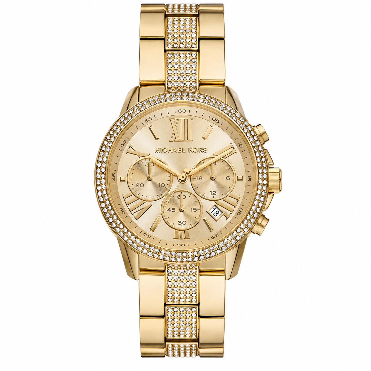 Michael Kors Women's Brynn Chronograph Gold-Tone Watch