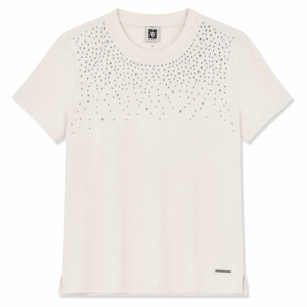 Anne Klein Women's cotton t-shirt with rhinestones