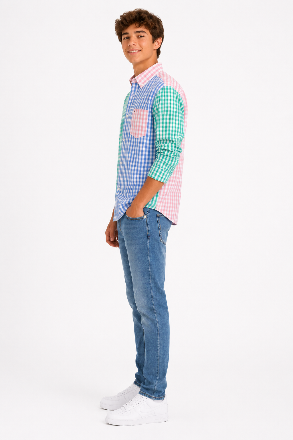 Tommy Hilfiger Big Boys 8-20 Long-Sleeve Button Down Shirt