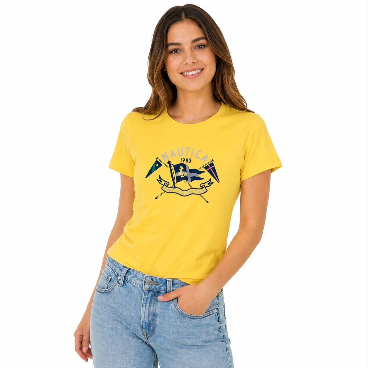 Nautica Heritage Flag Foil Graphic T-Shirt