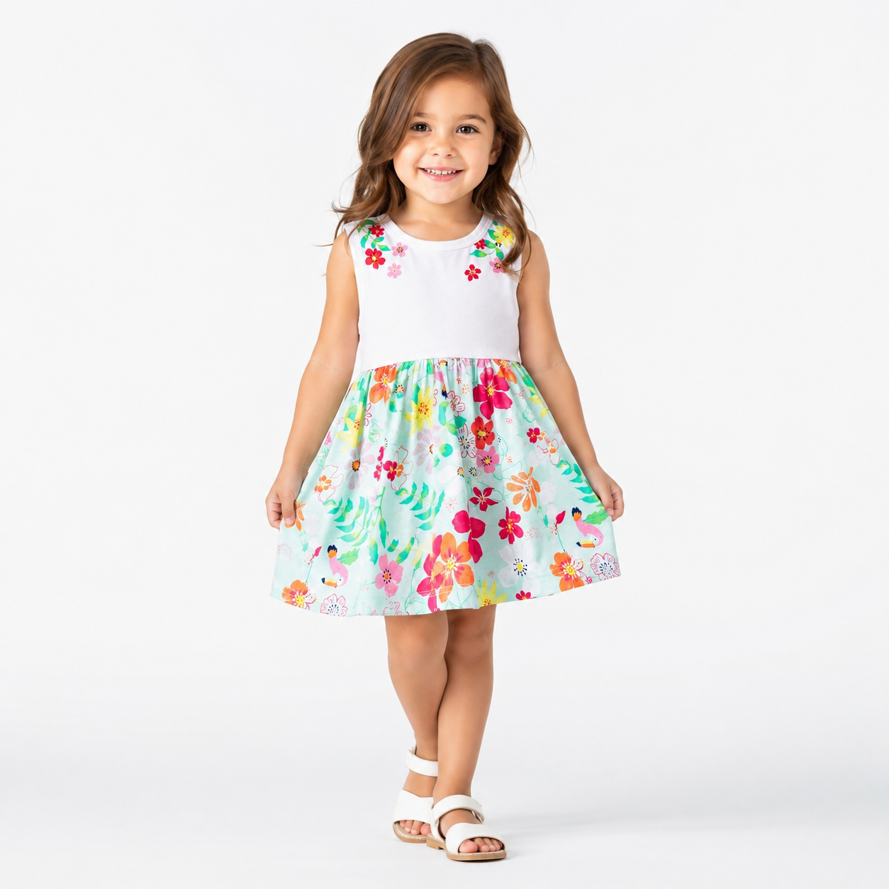 First Impressions Toddler Girls Floral-Print Cotton Dress