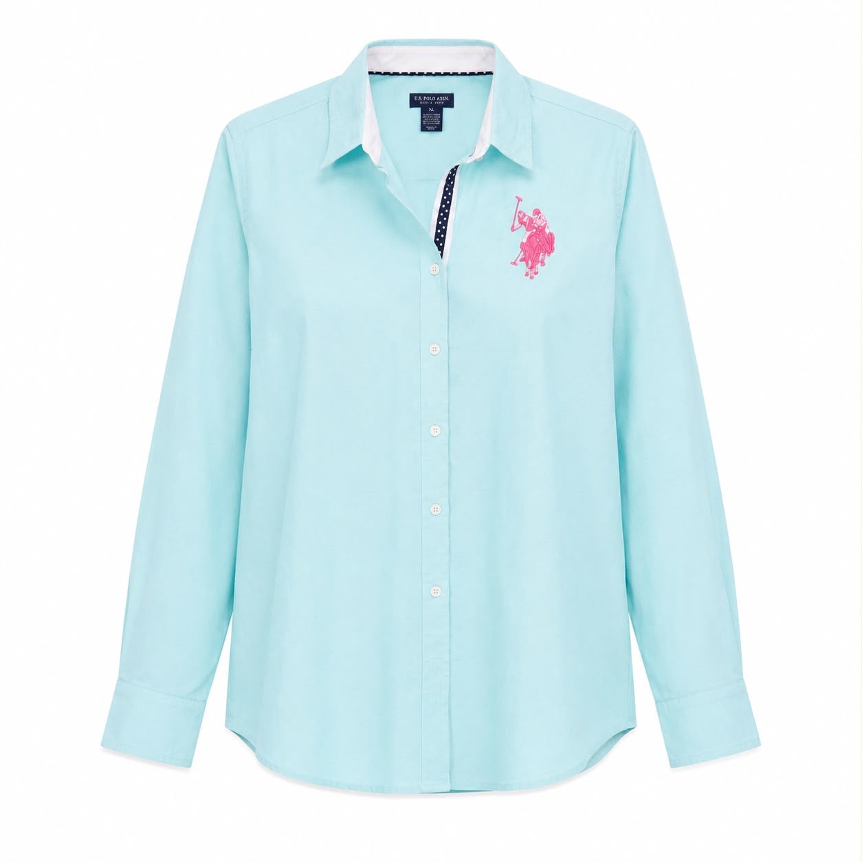 U.S Polo Assn Solid Stretch a Oxford Shirt