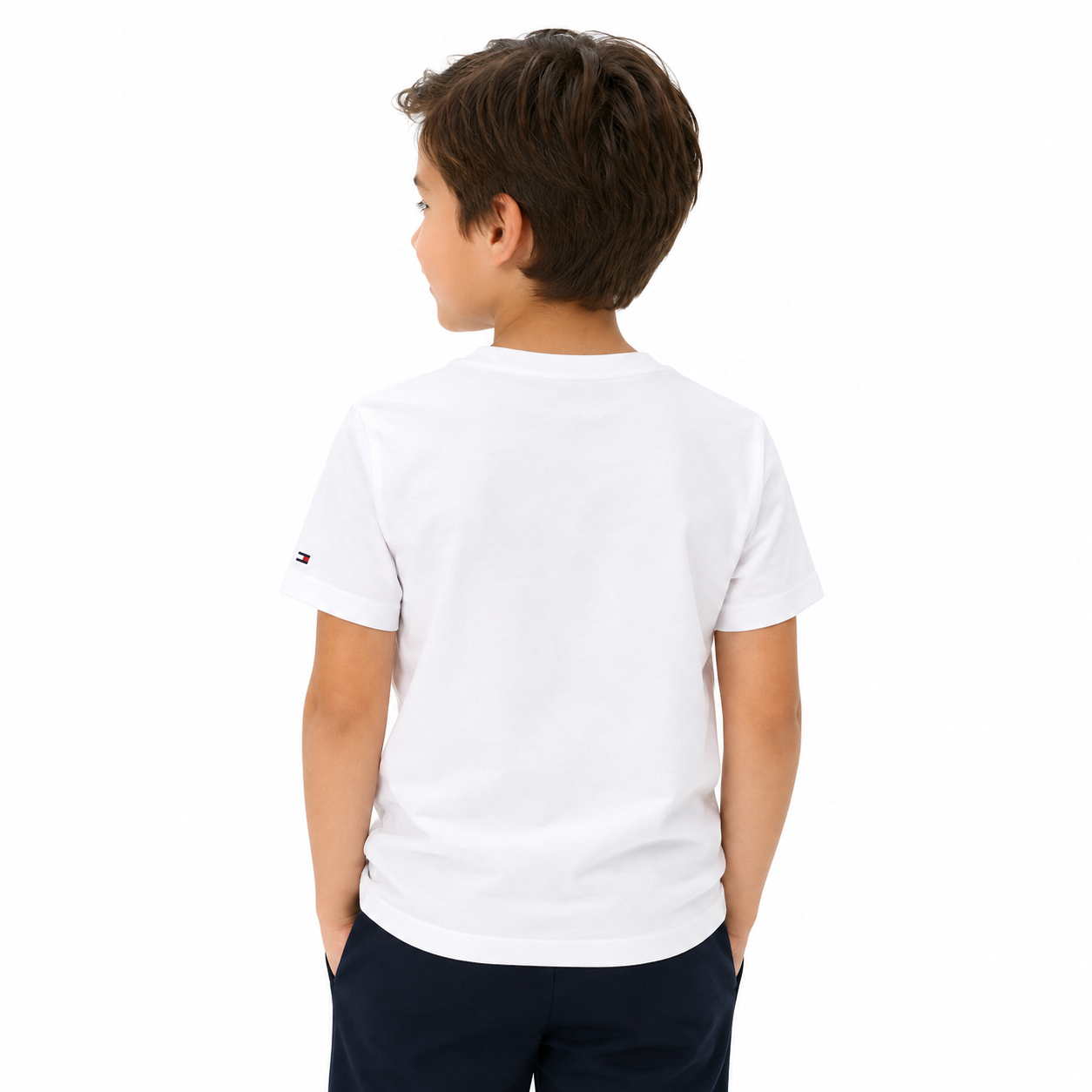 Tommy Hilfiger Boys White Logo T-Shirt