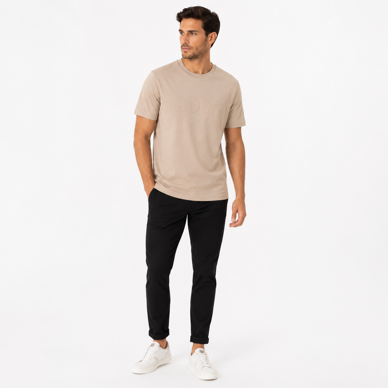 HUGO BOSS-BOSS men's round neck t-shirt