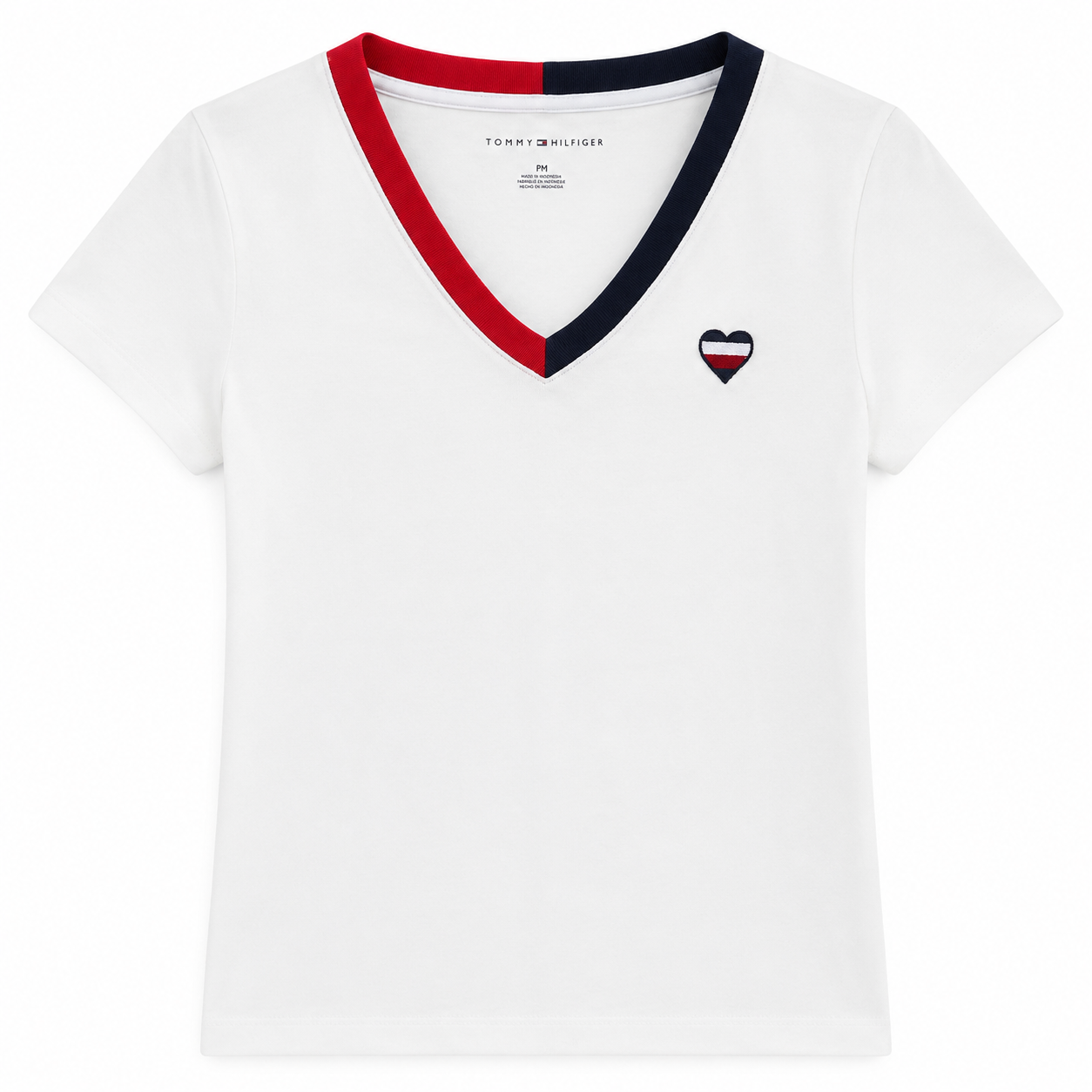 Tommy Hilfiger V Neck Heart Shirt