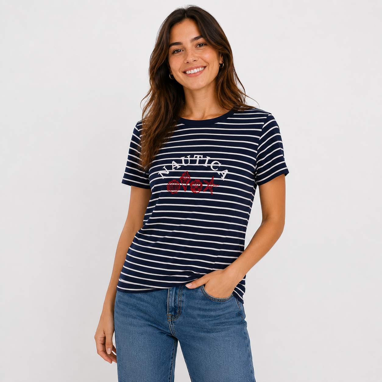 Nautica striped crewneck t-shirt