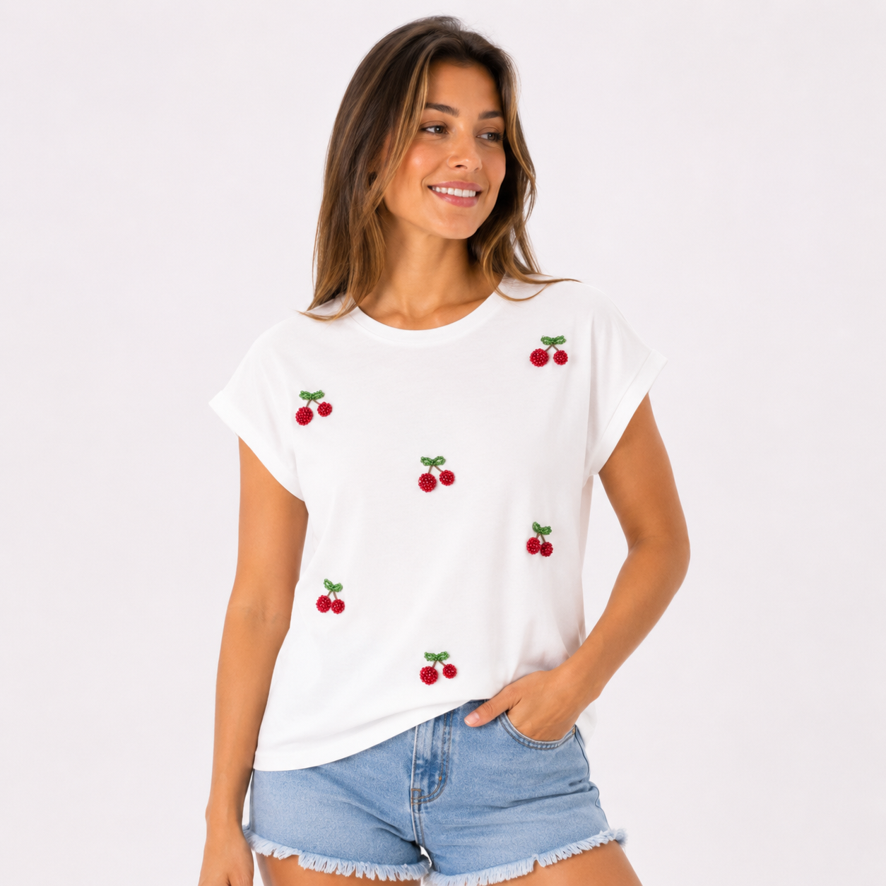 Mesh + Love White T-shirt Women’s