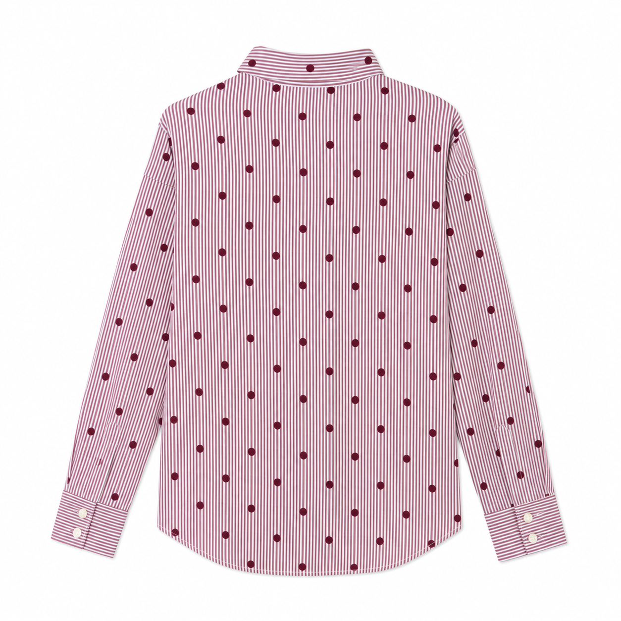 Tommy Hilfiger Relaxed Polka-Dot Poplin Jacquard Shirt