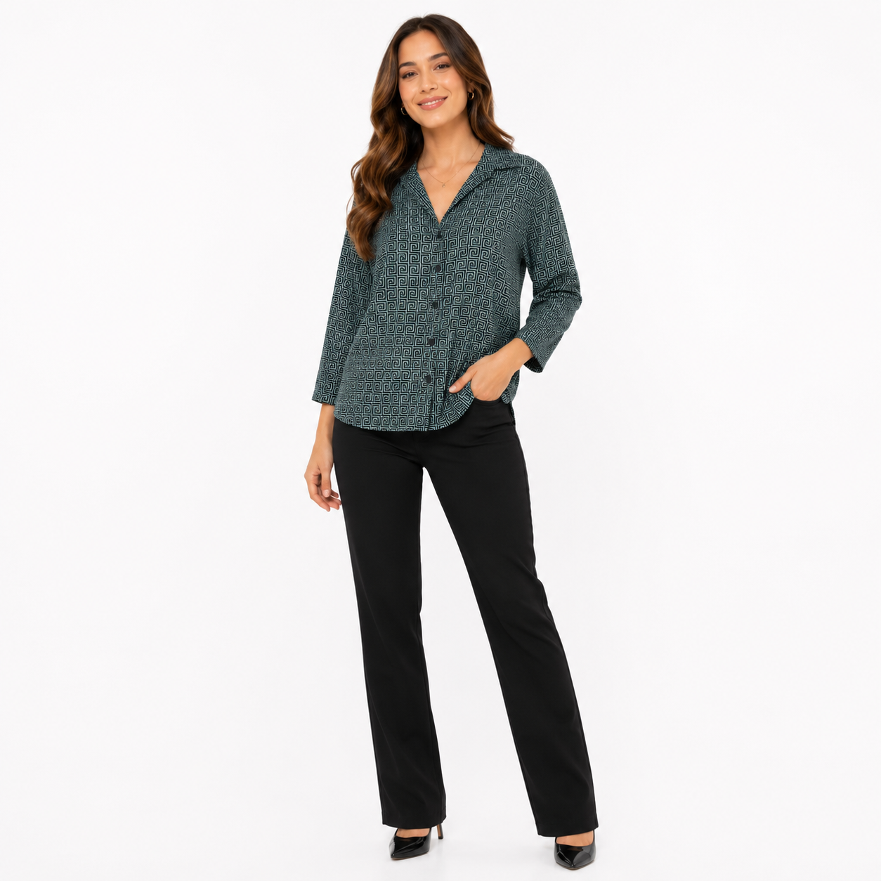 Kim & Cami brand button-down shirt