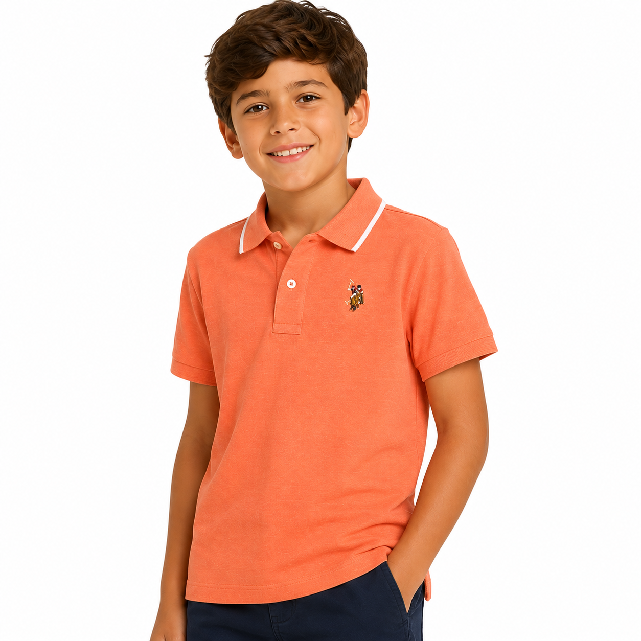 U.S. POLO ASSN- Boys Piqué Polo Shirt