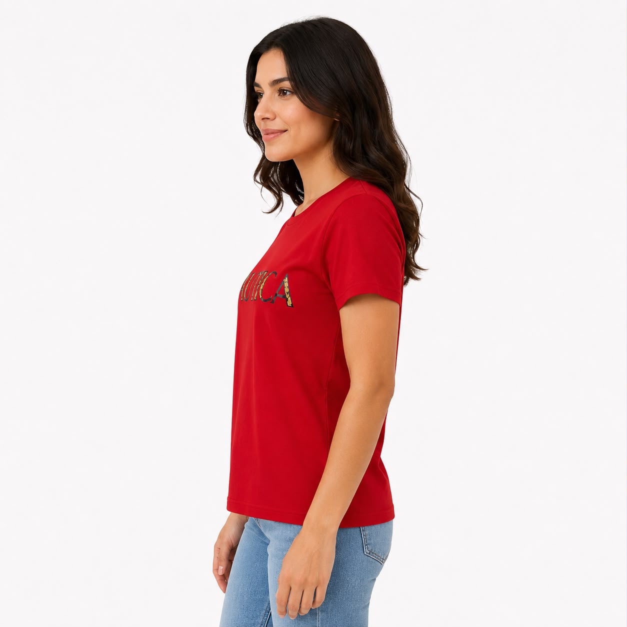 Náutica-sequin logo graphic t-shirt