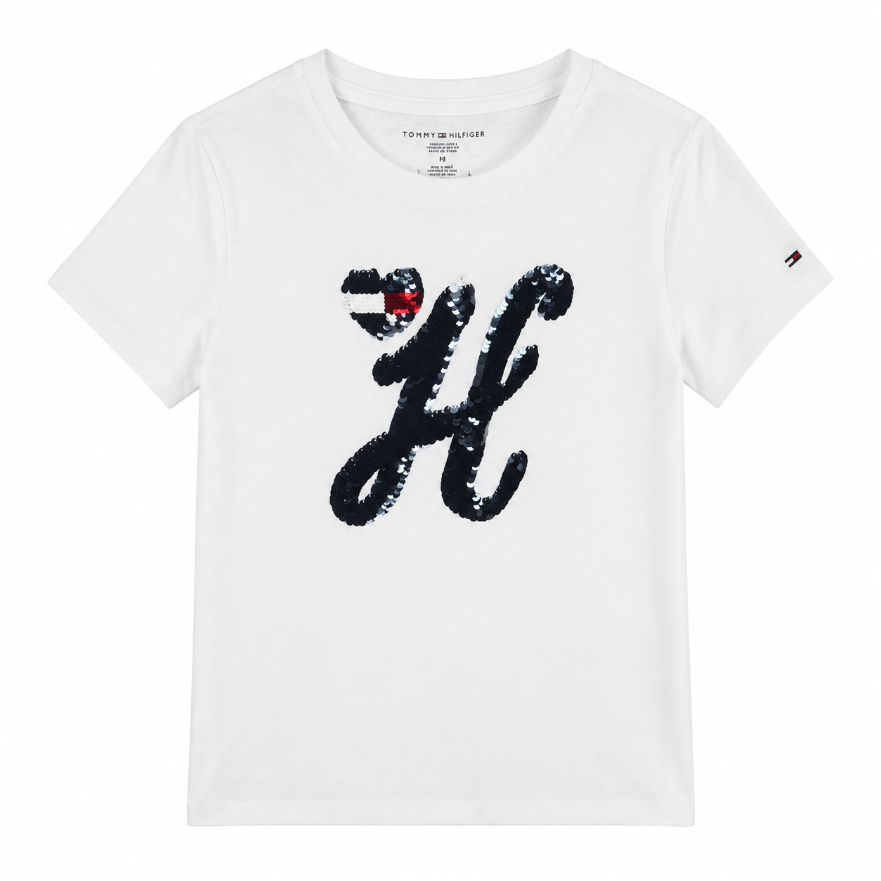 Tommy Hilfiger Kids' Sequin Logo T-Shirt