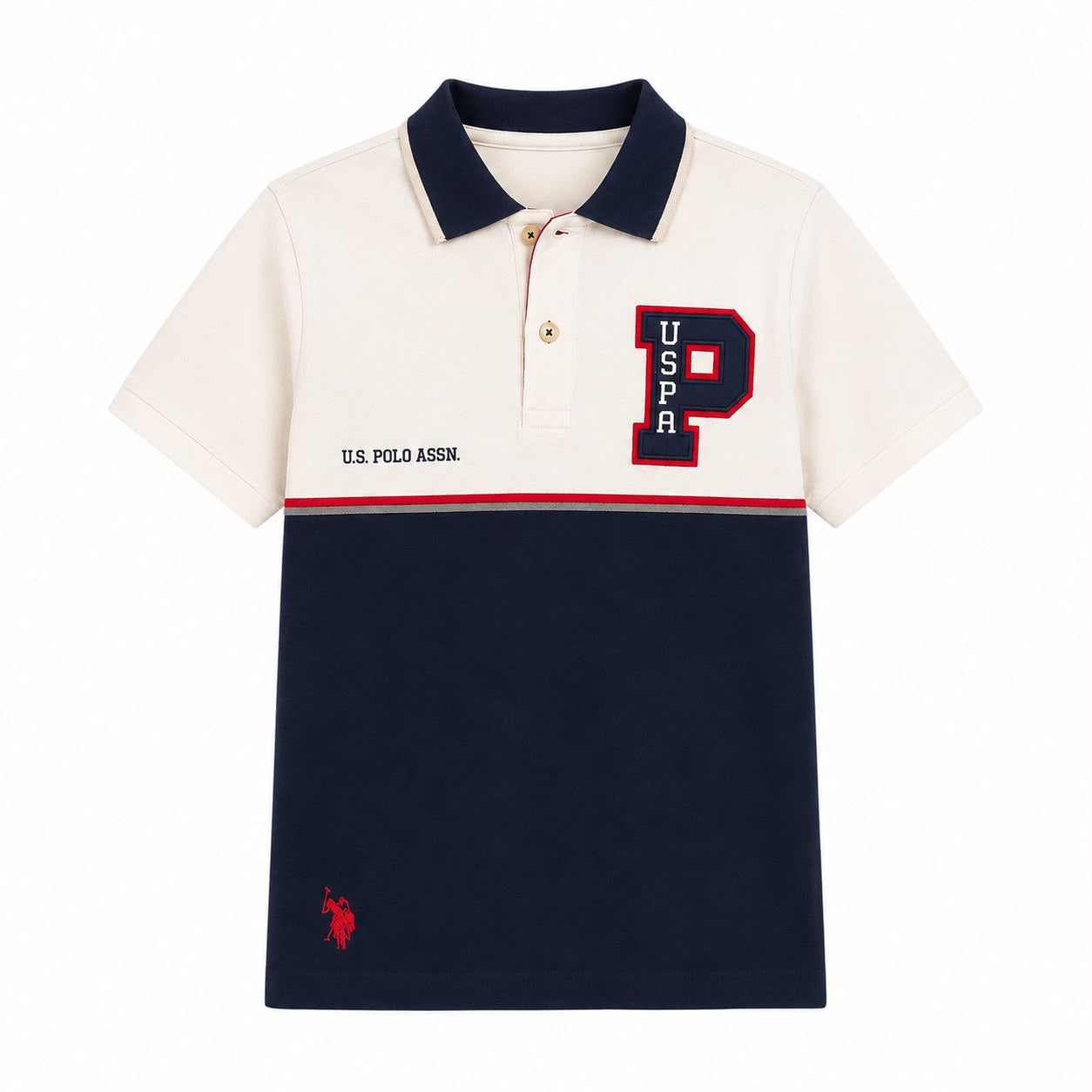 US Polo ASSN Boys Felt Polo Patch Polo