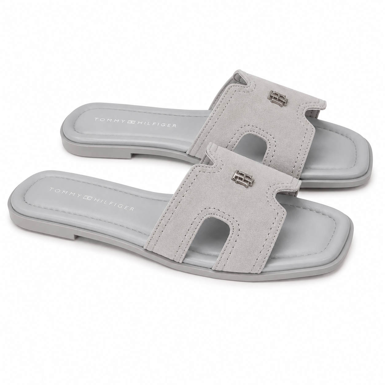 Tommy Hilfiger square toe flat sandals