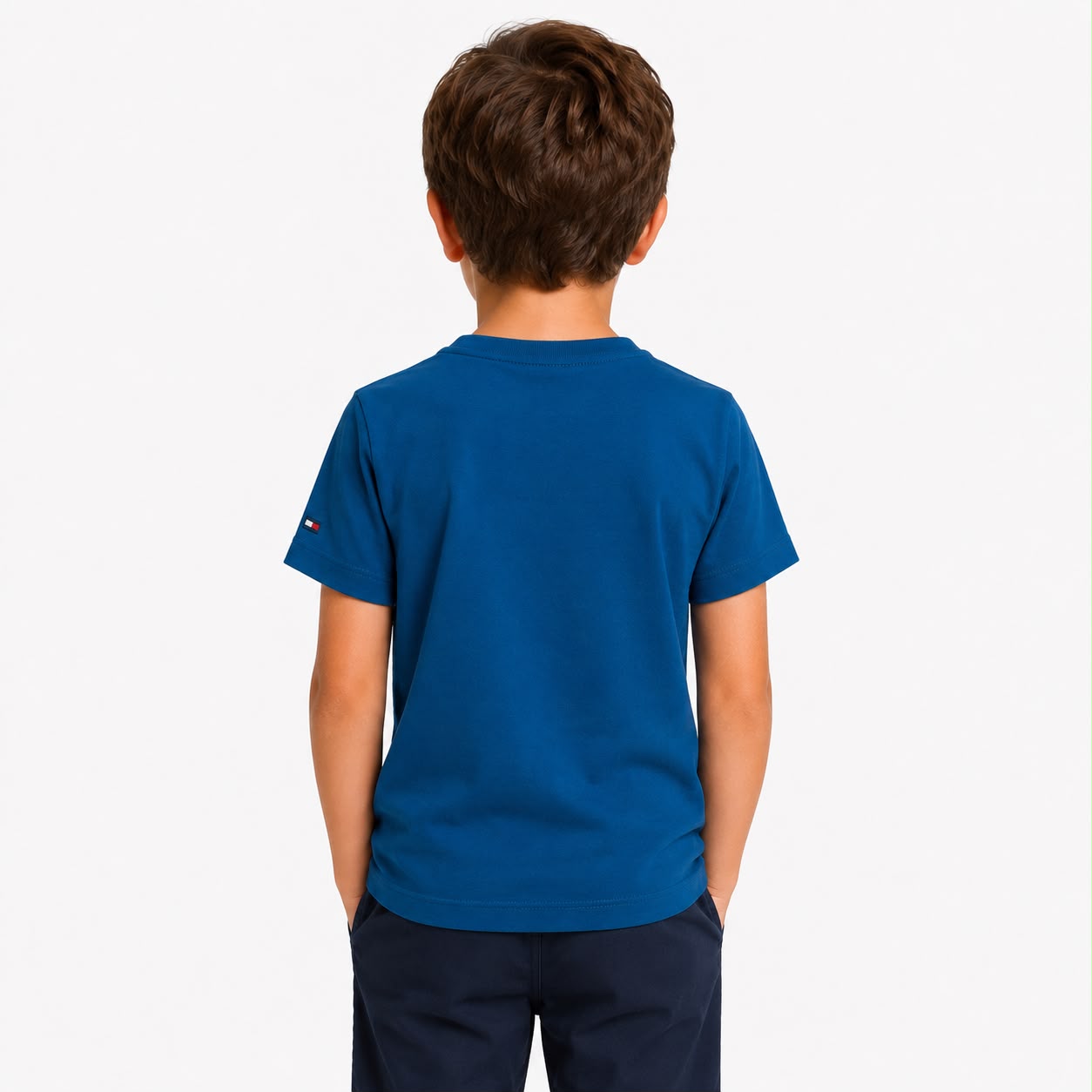 Tommy Hilfiger-Camiseta Con Logo Estilo Grafiti Niño Azul Tommy Hilfiger