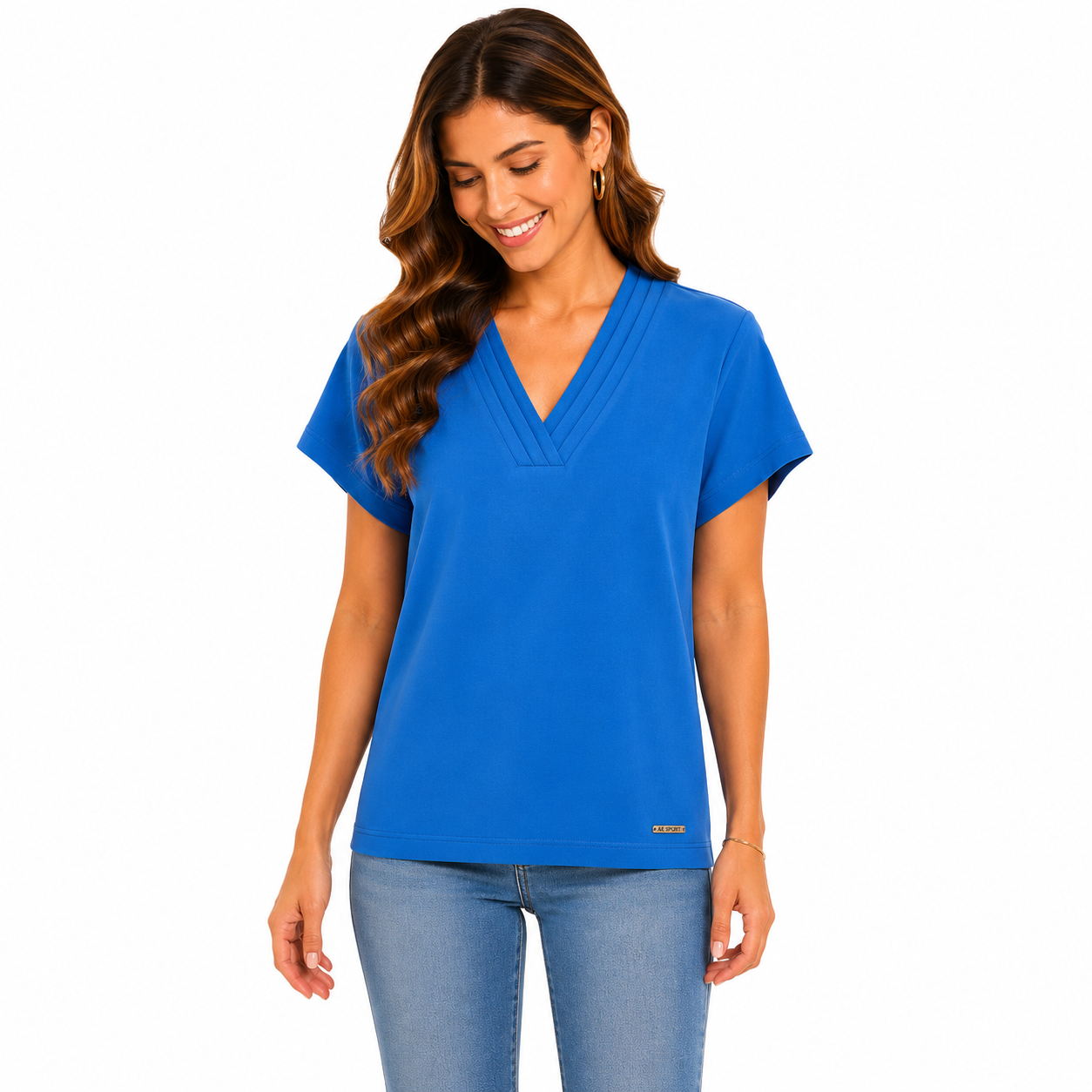 Anne Klein Sport vibrant blue sports blouse Women’s