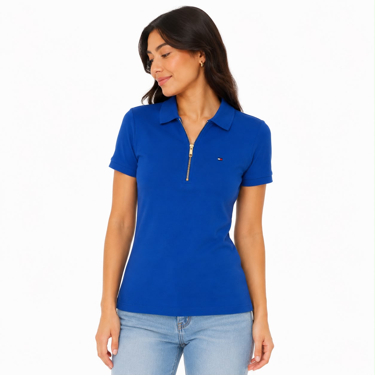 TOMMY HILFIGER POLO EU MANGO SLIM ZIP POLO TH